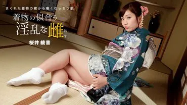 , con đĩ lỏng lẻo mặc áo kimono