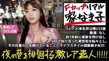 Real homeless girl with amazing F-cup breasts!!! She left her parents' home a year ago and has been living with various men she met on social media. Ts new type of girl enjoys a lifestyle without a fixed home, saying