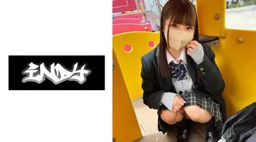 Face-showing extremely rare_Black pantyhose schoolgirl and hidden camera_Leggy girl I met on SNS for insemination SEX