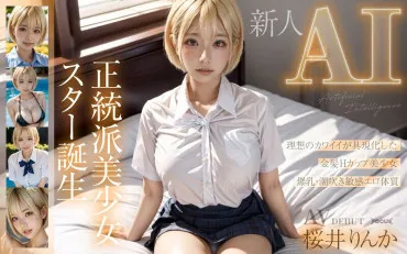 【AI Người mới】Ngôi sao Gái đẹp truyền thống ra đời: Tóc vàng cúp H, Rinka Sakurai