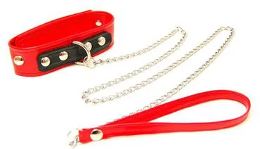 SM-Fesselung Halsband (rot)