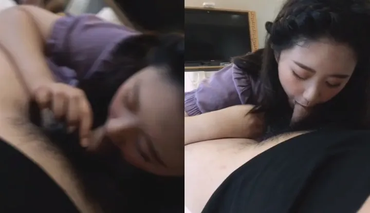 Training Jian Tian Celeb Lookalike 152 - Sweet Innocent Babe Tenderly Slurping on Cock