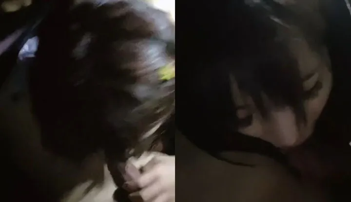 (91 Beauty HanLing) Under That Innocent-Looking Façade Lies A Lust-Filled Heart ~ Loves Eating Her BF's Cock