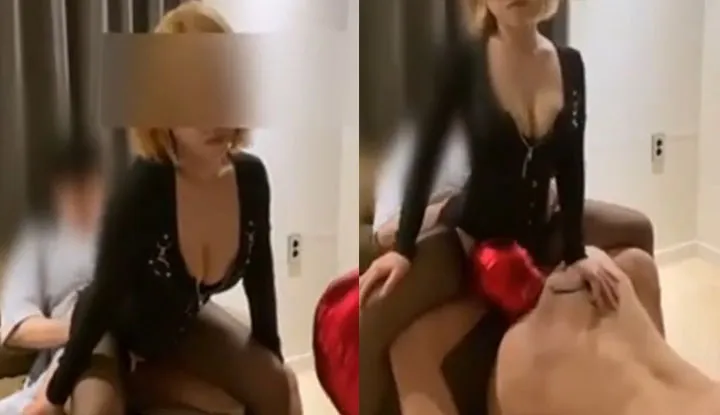 Nhìn bạn gái làm tình còn sướng hơn là tự đụ, bạn trai nô lệ lầu xanh đợi bạn gái làm tình rồi liếm láp