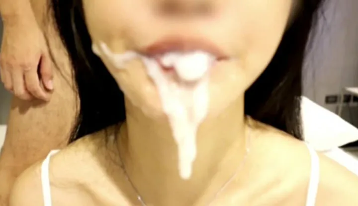 Crazy fuck, this is the real cum shot, swallowing sperm ejeculate a lot! It's so exciting to eat it all