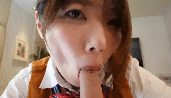 First-person uniform SEX starting from oral sex