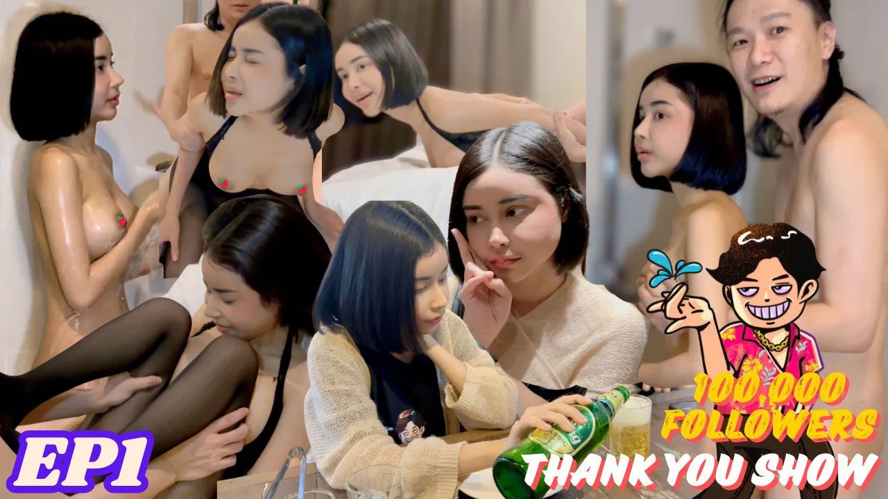 [enkai987 100,000 Thank You Offer EP.1] ฉันได้พบกับ Fah ที่น่ารักผมสั้นและหุ่นดีบนถนนกรุงเทพและมันได้เปิดเผยในตอนแรก!
