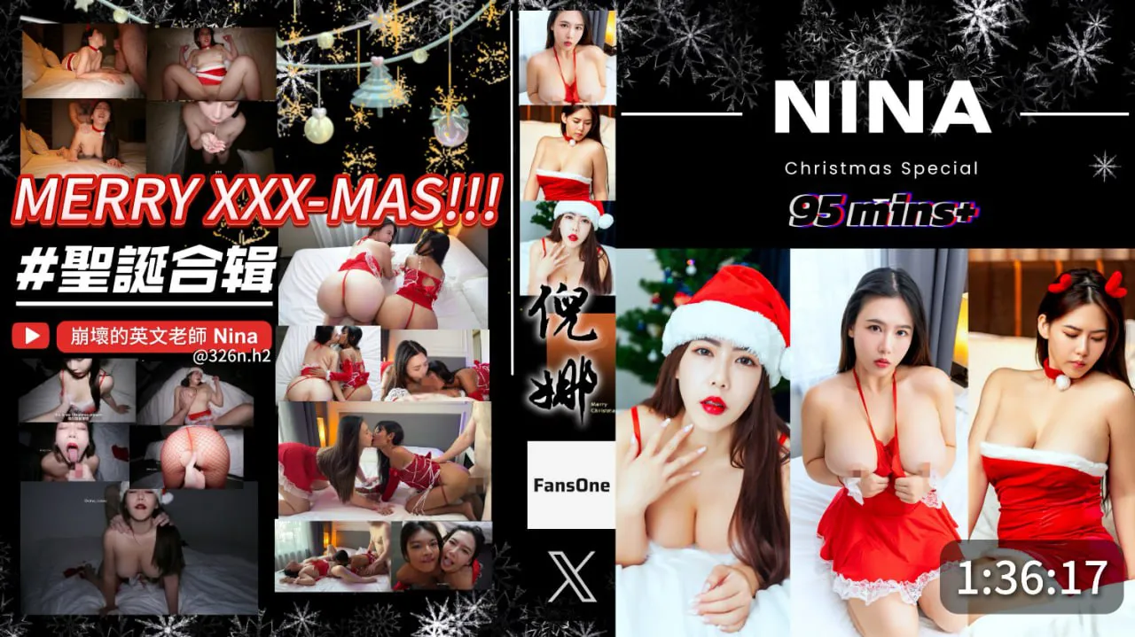 MERRY XXX-MAS My Christmas gift is 3P, creampie, and bukkake!!!【Christmas Collection】
