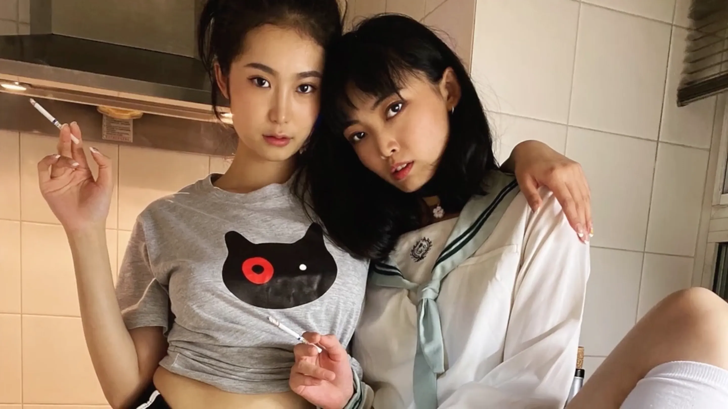 Meow and Neko's First Lesbian Filming 2