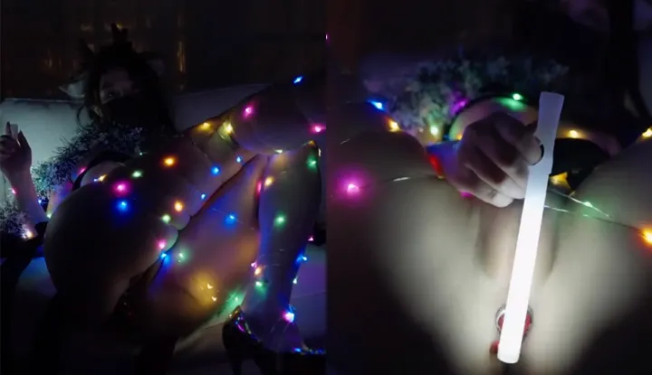 Glowing Christmas tree