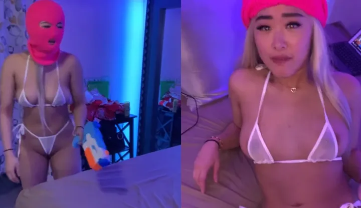 Busty woman robber preparing to plunder semen!