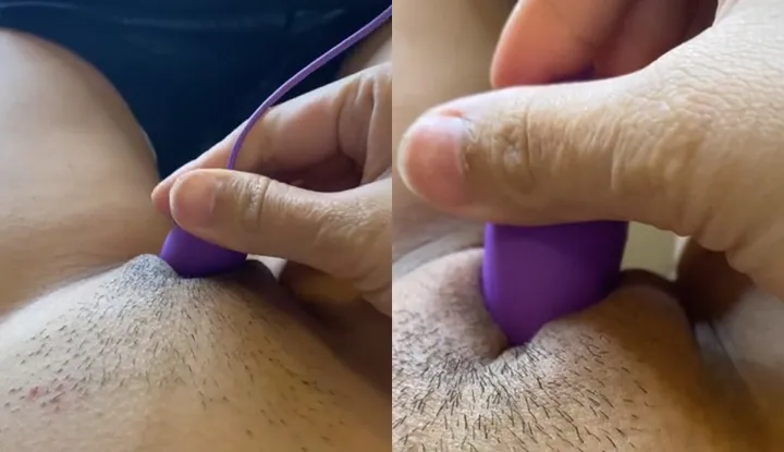 How to insert a vibrating egg into the hole and make the whole body feel aroused?