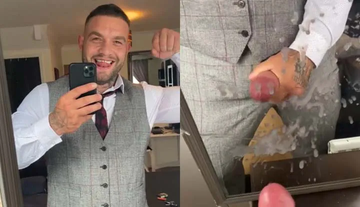 Here is the full video of me when I had too much to drink a squirted a big load all over my mirror