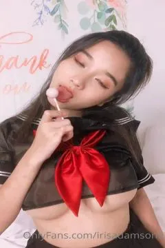 Iris Adamsone ~ Slightly Showing Off My Underboob While Licking the Lolli…Pop