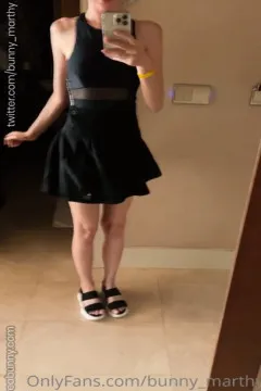 BunnyMarthy's sexy black mini dress