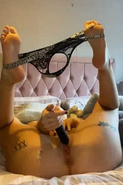 Jasmine Heaney raises her leg gh and inserts into the small hole