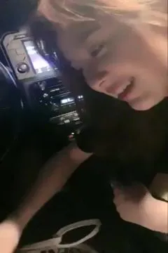 gots horny all of a sudden, stopping by the road livestreaming hot chick downing cock