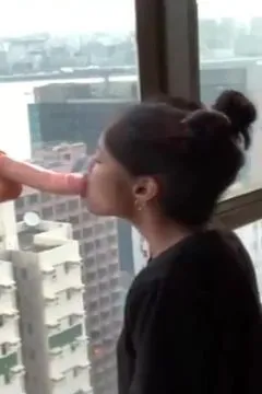 small-titty filipino babe took the opportunity to play with a dildo when the houseowner ain't around