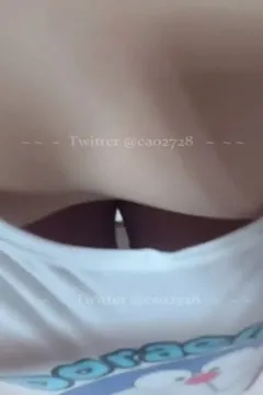 Long-legged busty beauty opens her clothes for you to see