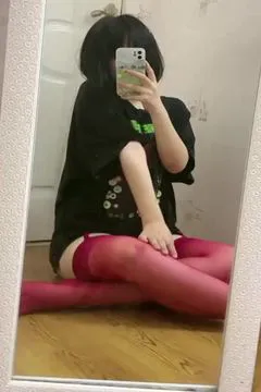 The maiden is under the little lamb - red stockings are super sexy