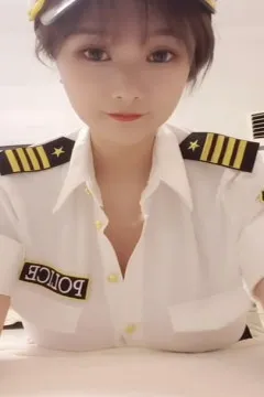 Officier de police belle, auto-portrait sexy