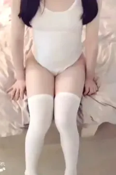 weiße sexy kleine Lolita Yoyo-süße weiße Strümpfe
