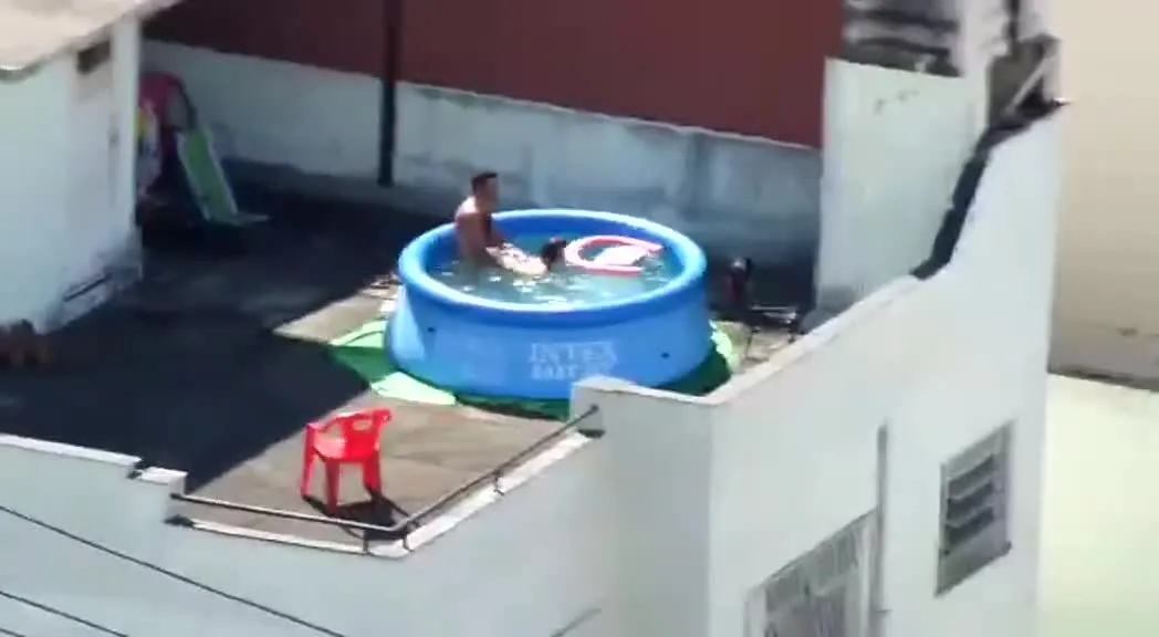 The couple on the top floor across from me were having sex, and it was frustrating to see them get up afterwards.