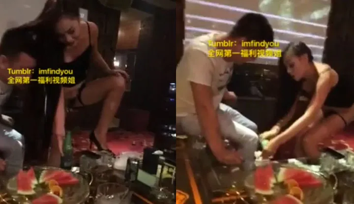 Les filles de l'hôtel travaillent dur... Il faut ouvrir la bouteille avec B et la vider jusqu'à ce qu'elle devienne une fontaine !