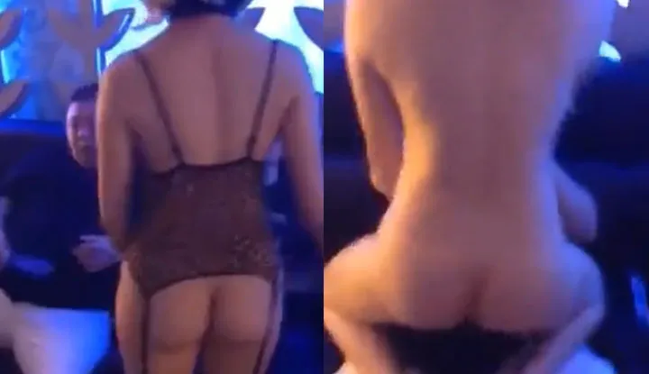 A wealthy and overweight businessman went to a nightclub to seek pleasure. The hotel girls did everytng they could to earn tips, including rubbing against the young manager wle being completely naked.
