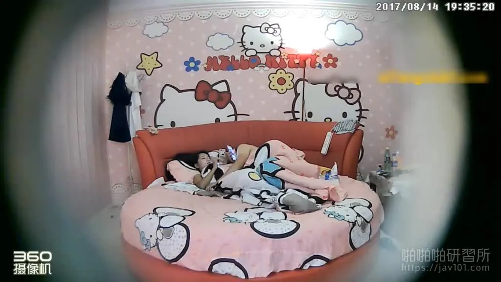 How did the college girl at the KITTY hotel who was filmed secretly react when she was asked for a second round after being taken advantage of once, and she acted dishonestly by lying on the ground?