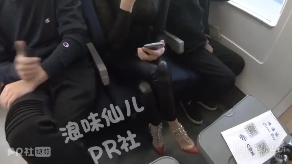Salty and wet return home! Busty sister generously exposes on the gh-speed rail! The male passenger next door is so scared that he dare not move: but s trousers do not obey 5