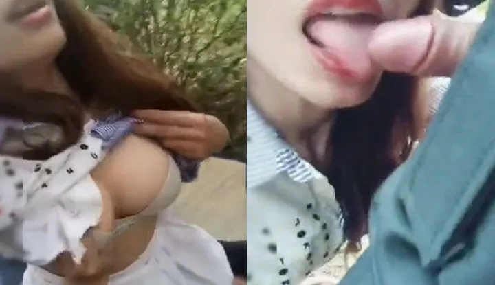 สาวสวยชวนลุงไปโม้คควยแอบเย็ดในป่า น้ำแตกเยอะมาก