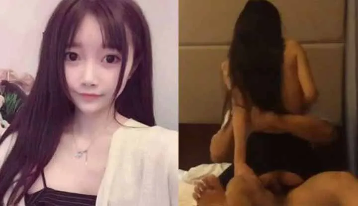 Dance department student Qianqian was made to cry like ts - the mysterious gap between her long legs has been invaded by my stick: does it feel good?