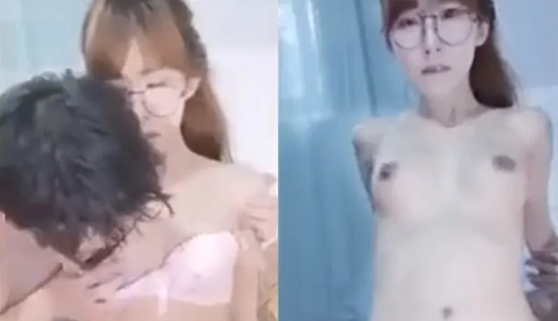 Mignon fille lunettes hurle excitée : « Arrêtez »