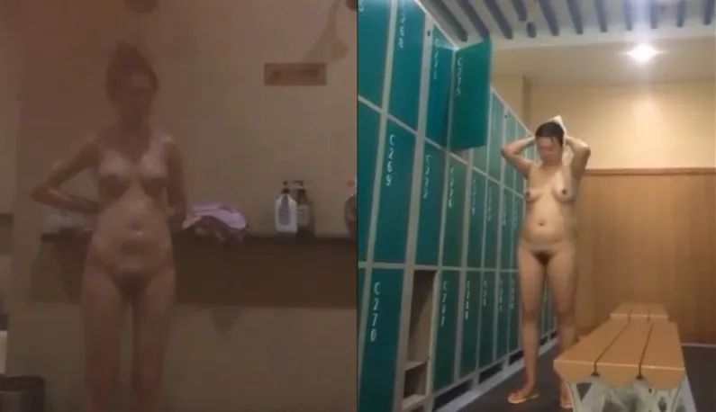 Des images de bains dans un onsen fuitent?! La petite sœur de la vache s'est faufilée dans la cabine de douche pour filmer les filles prenant un bain~