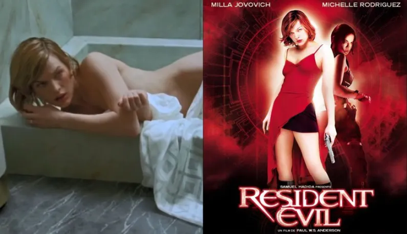 [Occidentaux] Film "Resident Evil" ~ scène où Milla Jovovich est nue et inconsciente !!