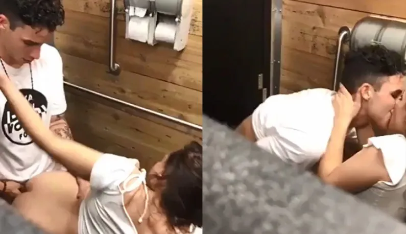 [European/US] Intense Bathroom Nasty Fucks!! Sneak Shotting Next Door Young Couple's Sexual Little World!!