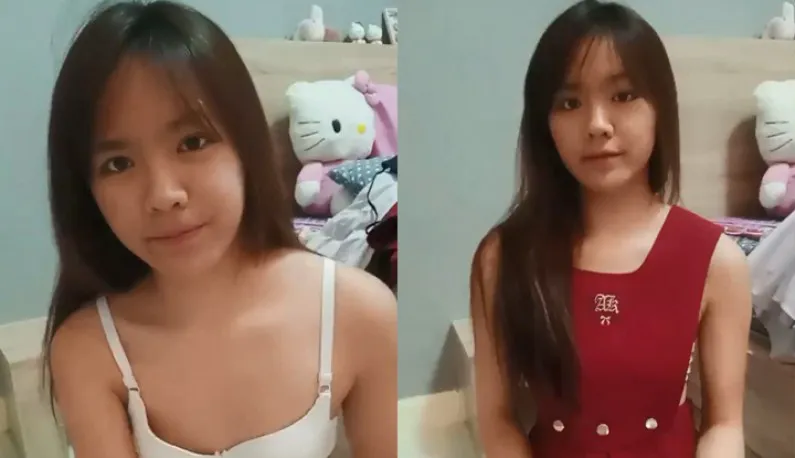 [Đông Nam Á] Chị gái ngây thơ và nam sinh đã trò chuyện video khỏa thân ~ và thay quần áo khác cho nam sinh xem ~