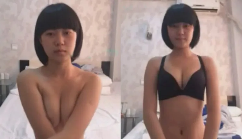 Nữ sinh tóc ngắn bị quay nghiêng!! Cơ thể đang lớn ~