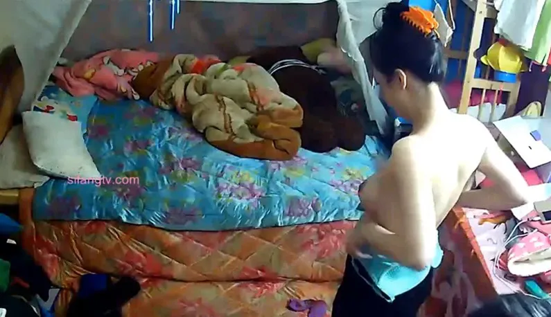 Is Your Home Surveillance Security System Safe?Married Housewife in a Rush to Go Out… Her Whole Clothes Changing Ordeal was Shot and Leaked!!!