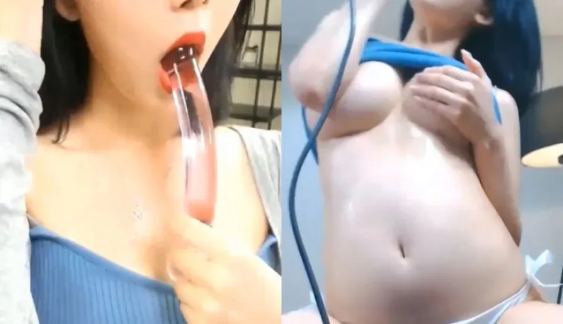 Korean: The charm of the crystal stick, the moist and tender beauty... makes brother want to lick!