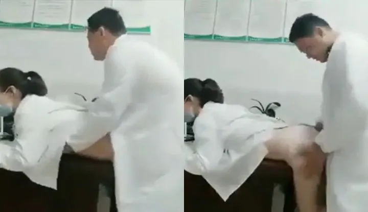 Nhân lúc không có người bệnh, hẹn chịch y tá ở phòng khám giải tỏa áp lực ~