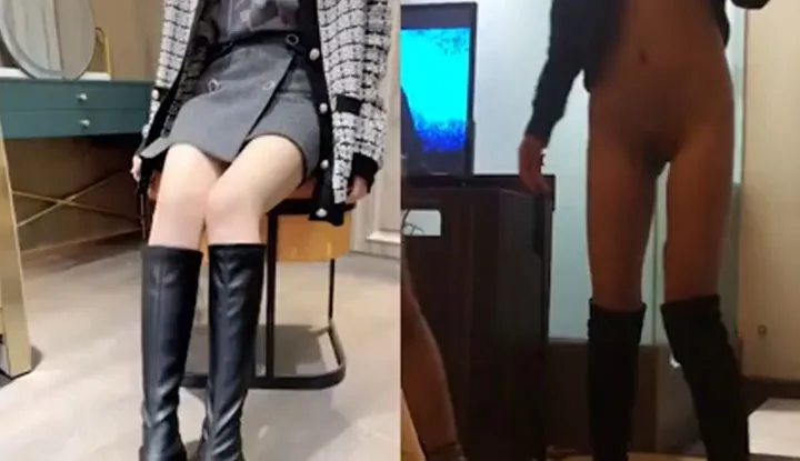 the boots that y'all been requesting… if you like it I'll film myself in these more next time