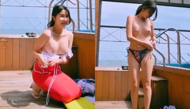 คลิปหลุด แอบถ่ายสาวเปลี่ยนเสื้อผ้าข้างสระ
