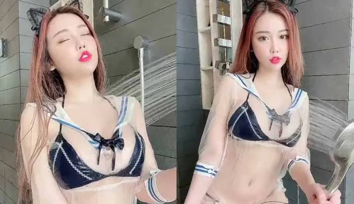 [Singapore] Jenna Chew - Come in quickly and take a look at the sexy wet back show.