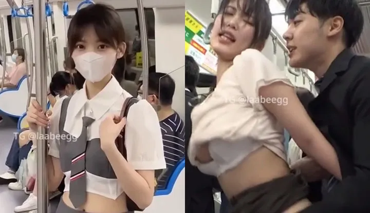 Met a very beautiful girl at the subway station.