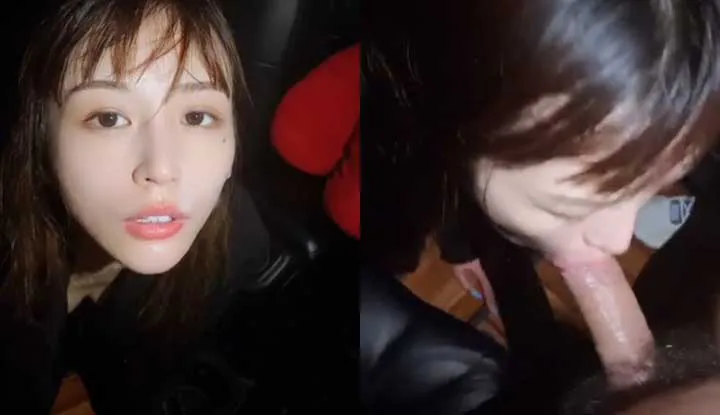 Internet celebrity pretty girl Blue Blue's intimate moments leaked - a girl who loves to eat meat sticks gets shot in the face.