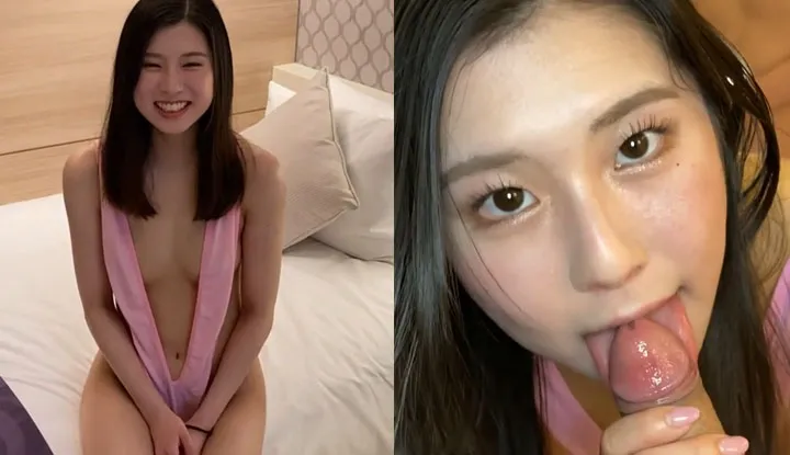 Super cute little sister changed into a shy and lewd outfit, challenging two big dicks at once and making her enjoy blowing them~ (FC2-PPV-3197601)