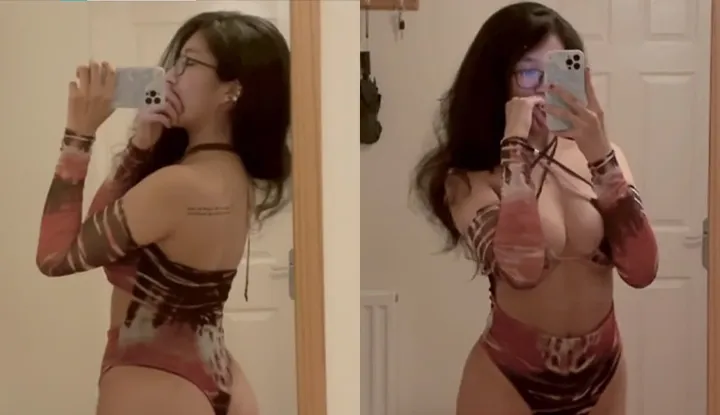 O-station busty goddess Fantasyuanm sexy striptease selfies.