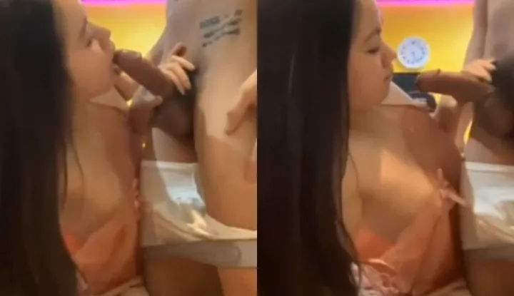 [Thai] A private shoot of a young couple's love-making ~ It's really enjoyable to blow the meat stick and then enter the cave.